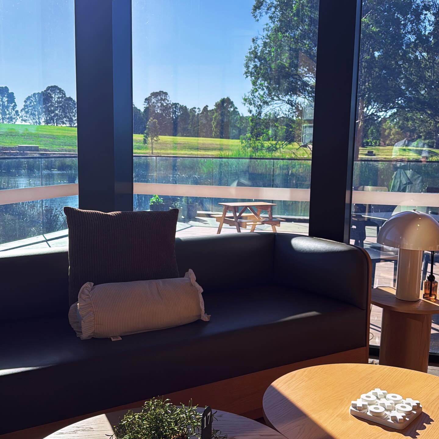 Lounge seat by the window